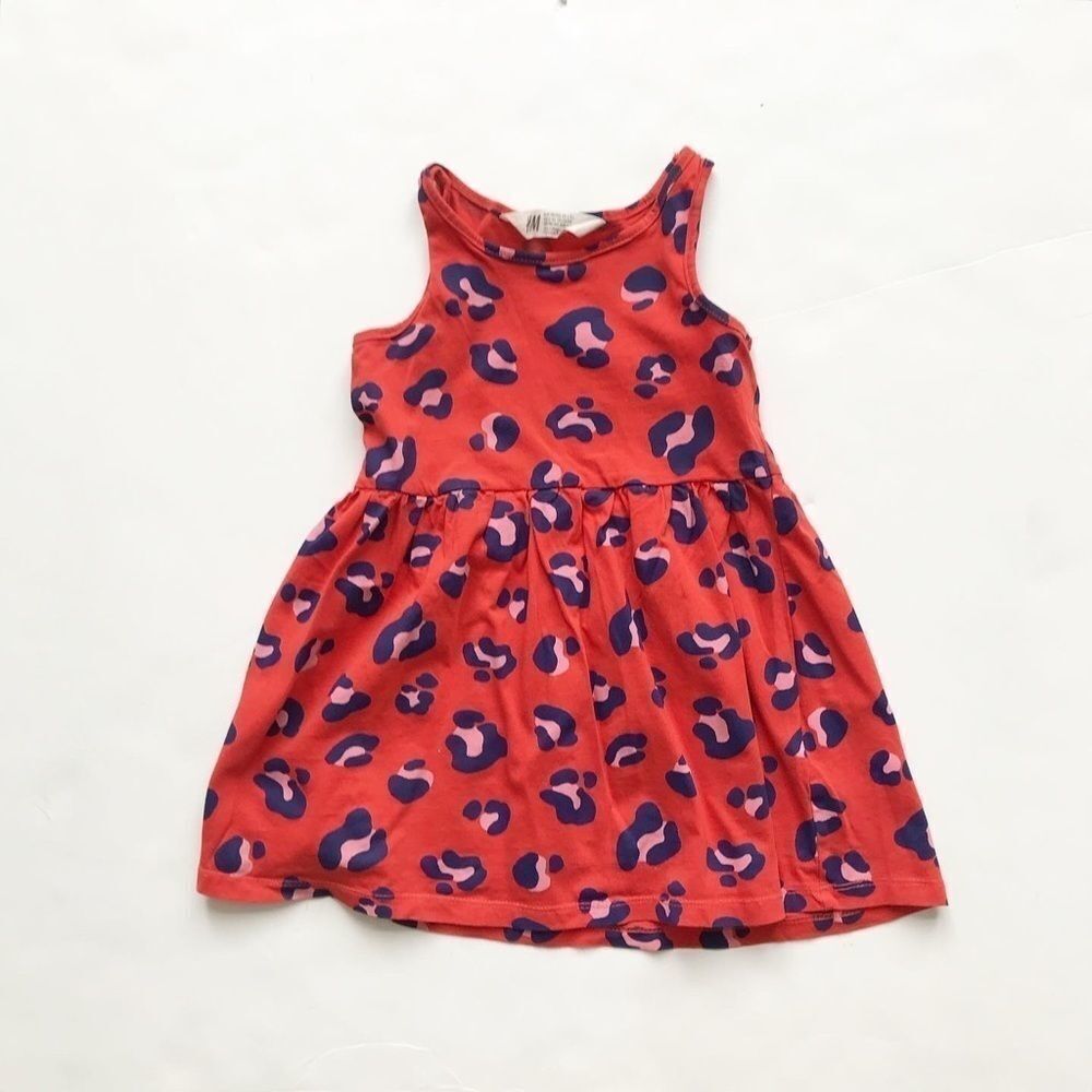 H&M animal print dress EUC 2-3T
